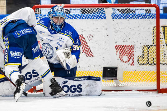 Leksands målvakt Filip Larsson