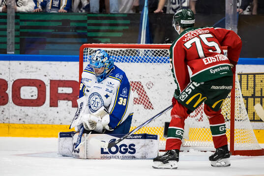 Leksands målvakt Filip Larsson