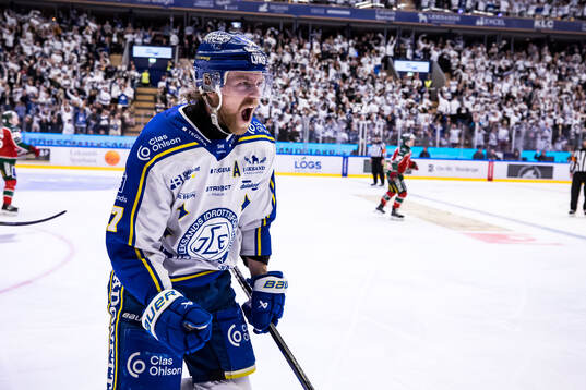 Leksands Anton Lindholm jublar