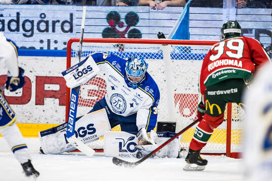 Leksands målvakt Filip Larsson