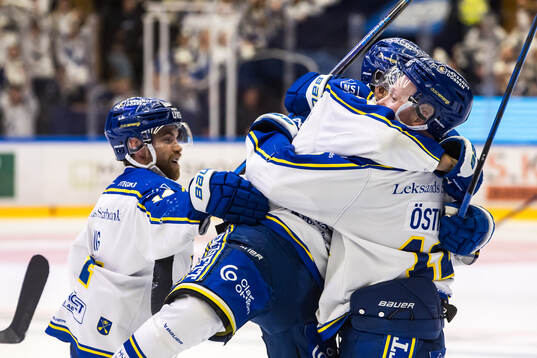 Leksands Kalle Östman jublar