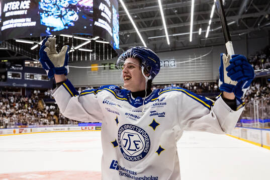 Leksands Anton Johansson jublar