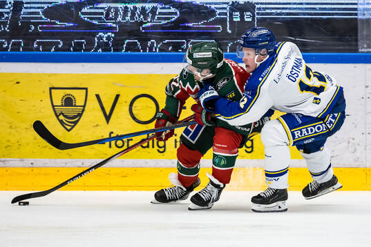 Frölundas Max Friberg och Leksands Kalle Östman