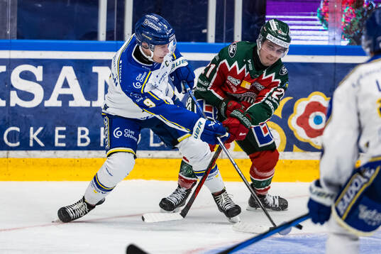 Leksands Patrik Zackrisson och Frölundas Jere Innala