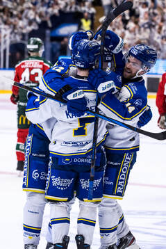 Leksands Kalle Östman jublar