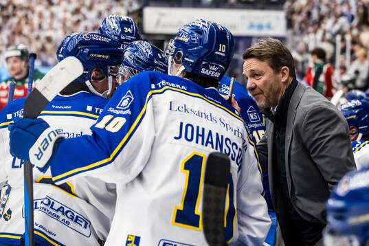 Leksands tränare Charles Berglund