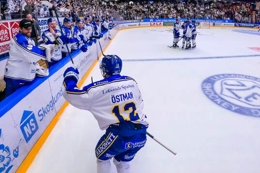 Leksands Kalle Östman jublar