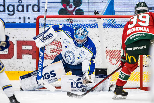 Leksands målvakt Filip Larsson