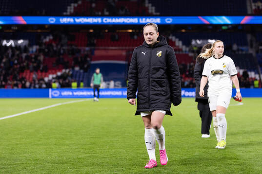 Alice Bergström of Häcken looks dejected