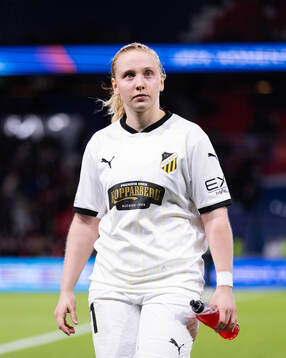 Alice Bergström of Häcken looks dejected