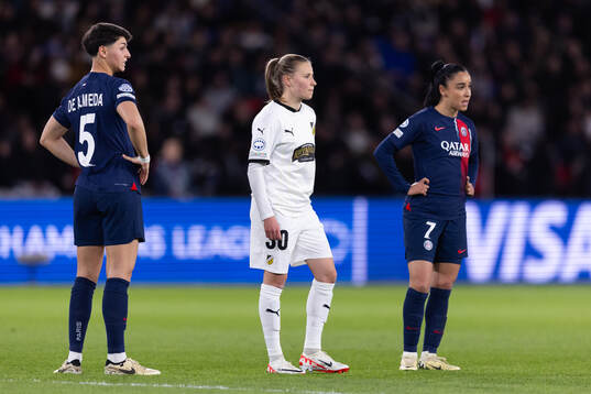 Elisa De Almeida and Sakina Karchaoui of Paris Saint