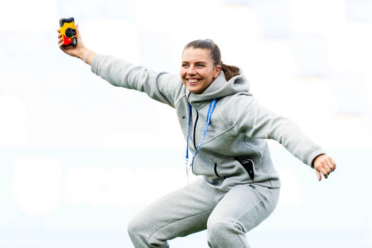 Cecilie Redisch Kvamme of Brann takes a selfie