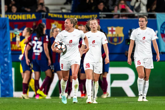 Karoline Haugland of Brann looks dejected