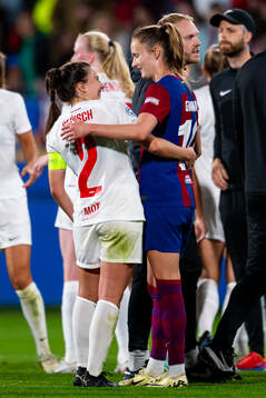 Cecilie Redisch Kvamme of Brann and Caroline Graham Hansen