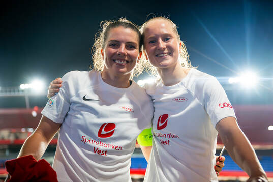 Cecilie Redisch Kvamme and Amalie Eikeland of Brann