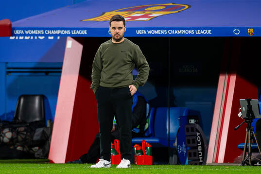 Jonatan Giráldez, head coach of Barcelona