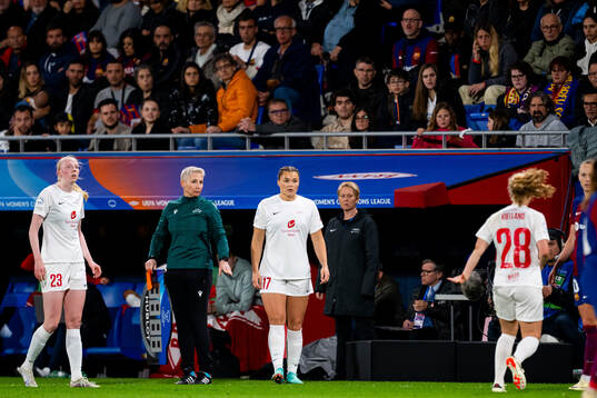 Anna Nerland Aahjem of Brann is substituted with Justine