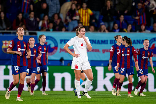 Marthine Østenstad of Brann looks dejected