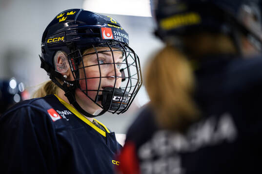 Lova Blom of Sweden at a practice session