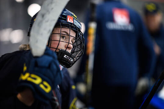 Wilma Sundin of Sweden at a practice session