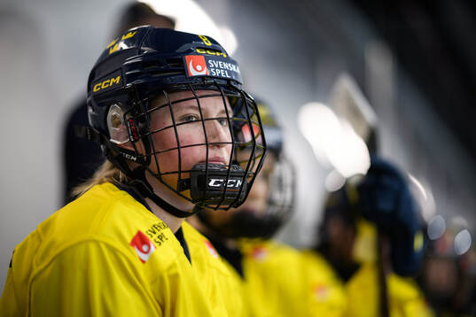 Hilda Svensson of Sweden at a practice session