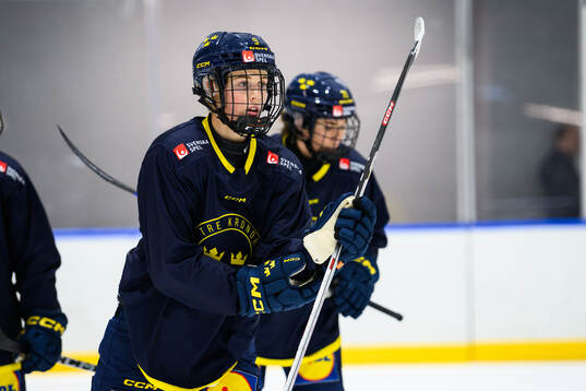 Emma Forsgren of Sweden at a practice session