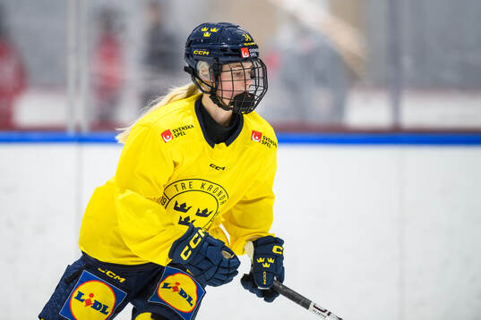Mira Hallin of Sweden at a practice session