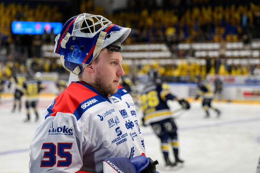 Oskarshamns målvakt Emil Kruse