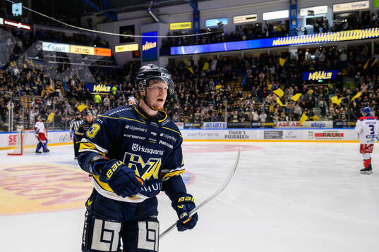 HV71s Åke Stakkestad jublar