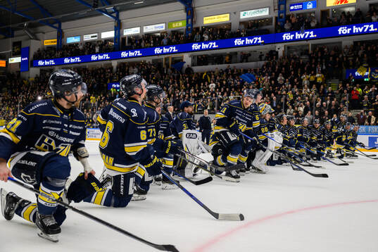 HV71s spelare jublar