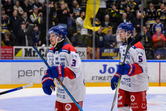 Oskarshamns Niclas Burström och Markus Nenonen deppar