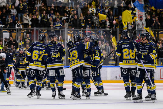 HV71s spelare jublar