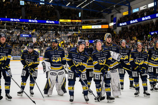 HV71s spelare jublar