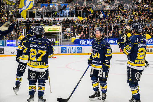 HV71s Mattias Tedenby jublar