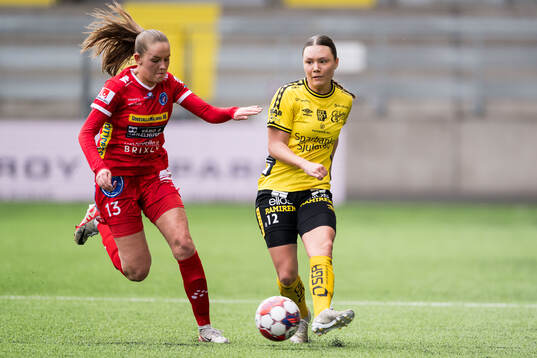 Rössös Tuva Hahne och Elfsborgs Hedvig Petersson