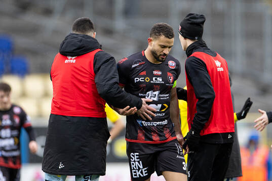 Trollhättans Fábio De Sousa Silva deppar