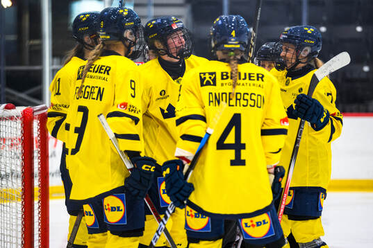 Sara Hjalmarsson of Sweden celebrates scoring 1-1