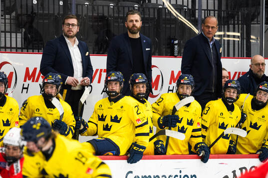 Assistant coach Dennis Bozic, Head coach Ulf Lundberg and