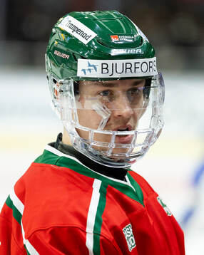 Frölundas Tom Nilsson innan kvartsfinal fem i SHL mellan
