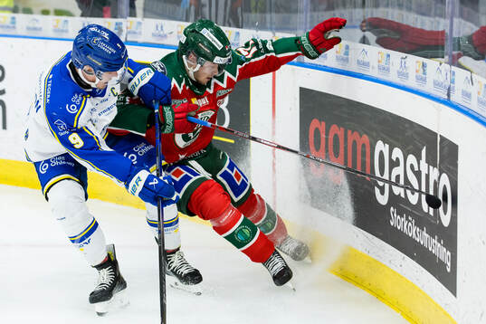 Leksands Patrik Zackrisson och Frölundas Isac Born