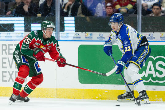 Frölundas Pontus Johansson och Leksands Lukas Vejdemo