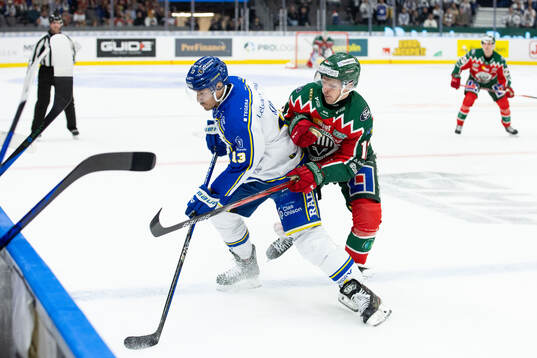 Leksands Jon Knuts och Frölundas Max Friberg