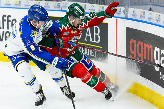 Leksands Patrik Zackrisson och Frölundas Isac Born