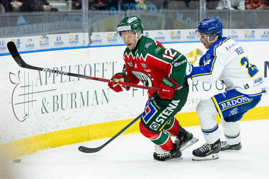 Frölundas Max Friberg och Leksands Lukas Vejdemo