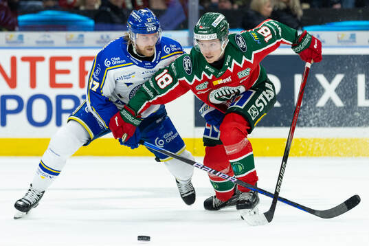 Leksands Anton Lindholm och Frölundas Linus Öberg