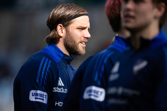 IFK Norrköpings Christoffer Nyman på uppvärmningen