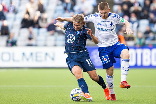 Malmö FFs Sebastian Nanasi och IFK Norrköpings Dino