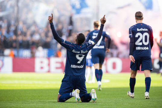Malmö FFs Isaac Kiese Thelin jublar