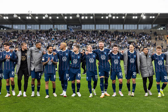 Malmö FFs Stefano Vecchia, Isaac Kiese Thelin, Sergio