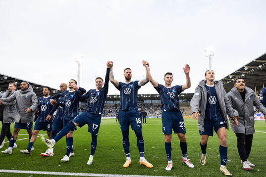 Malmö FFs Isaac Kiese Thelin, Sergio Pena, Derek
